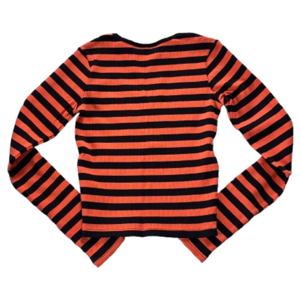 🎃 Killstar Izora Pumpkin Ribbed L/S Top 🎃 - Picture 3 of 5